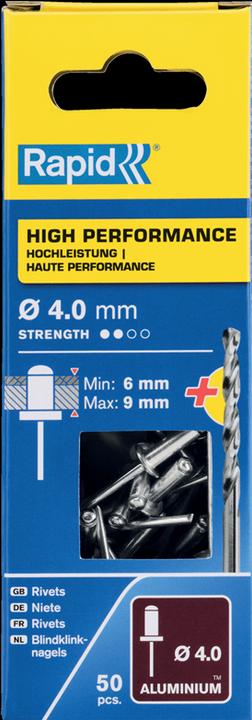Produktbild Rapid Universal Blindniete Ø 4,0 x 12 mm