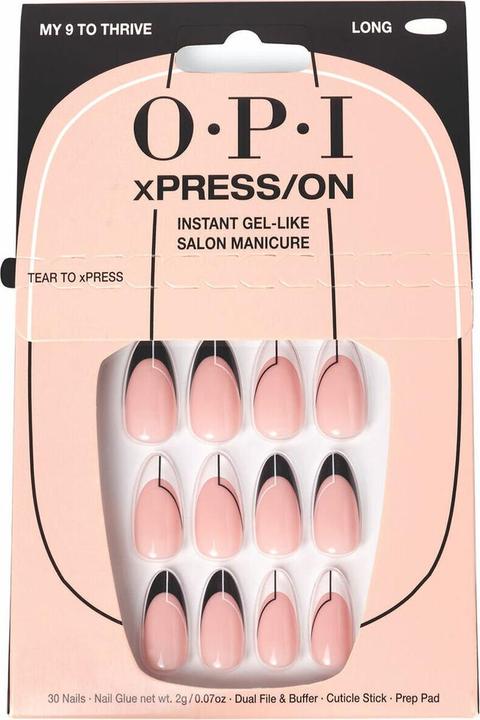 Actual product image OPI xPRESS/ON Press On Nails & Cuticle Oil 30 Pcs Reusable False Nails with up to 14 Days of Wear De (Artificial nails)