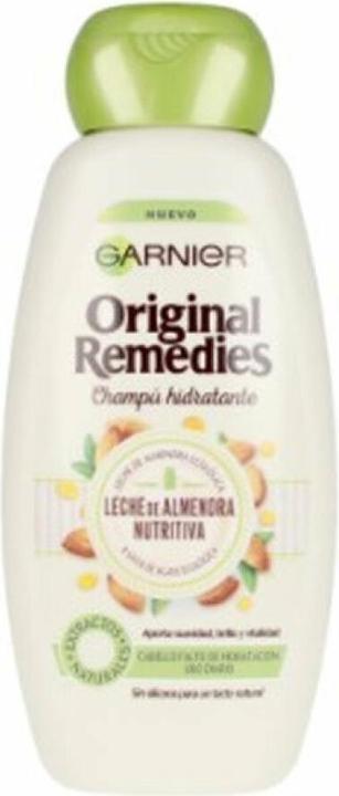 Actual product image Garnier ORIGINAL REMEDIES champú leche almendras 300 ml (300 ml, Liquid shampoo)