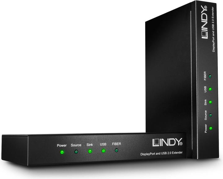 Produktbild Lindy KVM Extender DP 1.4 und USB 2.0 Fiber/LWL MPO 200m