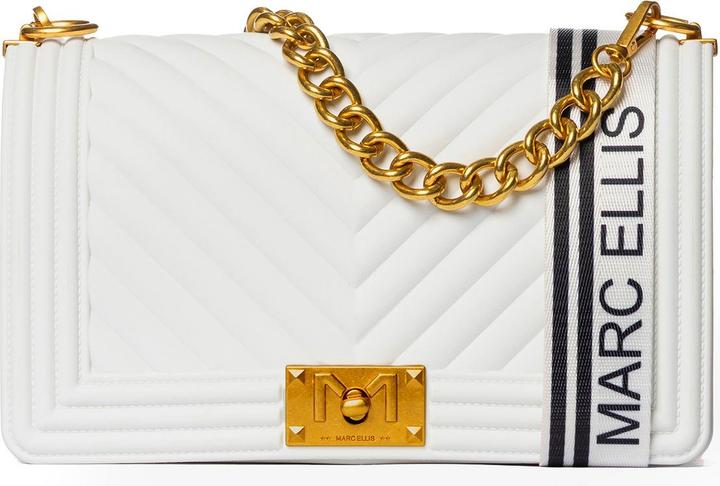 Marc Ellis Damen Schultertasche - Modell Evanthe Lux - 100% Gummi - 25.0 X 15.0 X 8.0 Cm