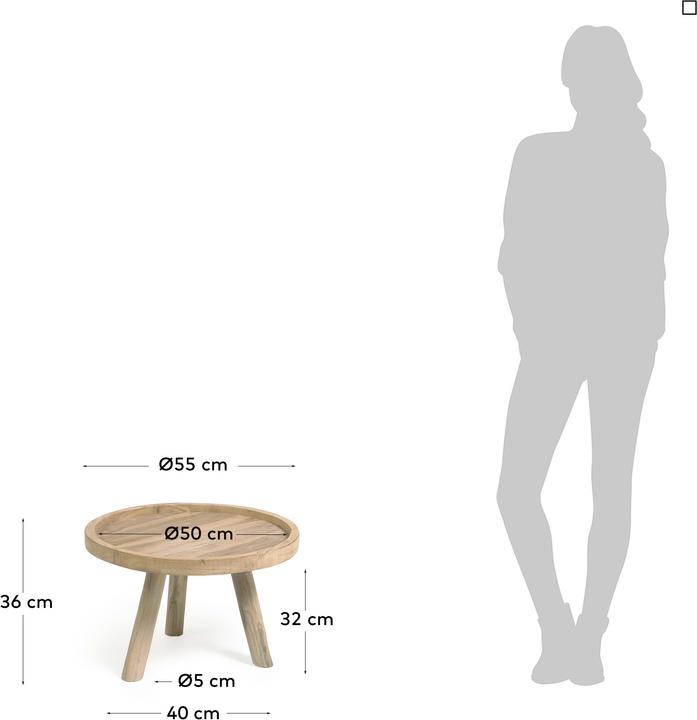Actual product image Kave Home Glenda (55 x 55 cm)