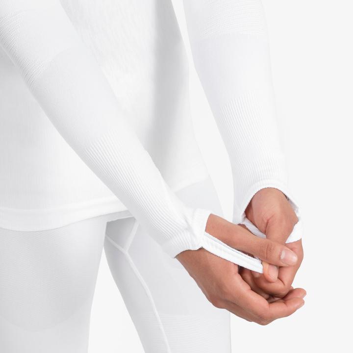 Image du produit Kipsta T-shirt fonctionnel femme/homme manches longues - Keepdry blanc (XL)