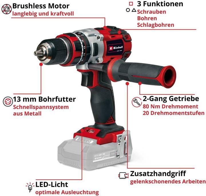 Productafbeelding Einhell TP-CD 18/80 (Oplaadbare batterij)