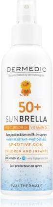 Immagine prodotto Dermedic Sunbrella Latte Protettivo per Bambini in Spray SPF50 150ml (Latte solare, SPF 50, 150 ml)