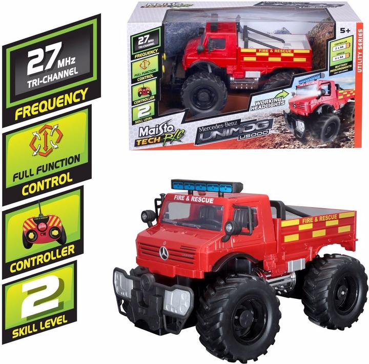 Produktbild Maisto Mercedes Unimog U5000 Feuerwehr