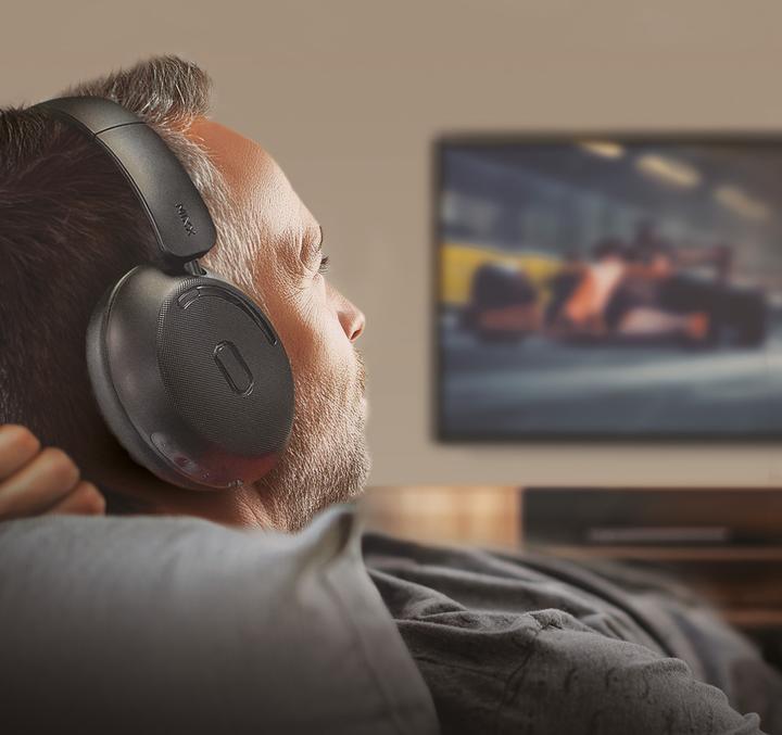 Image du produit Mixx Casque StreamQ TV + StreamPort TV noir (40 h, Filaire)