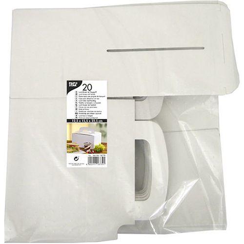 Produktbild Papstar Lunch-Box, eckig mit Tragegriff (20 x)