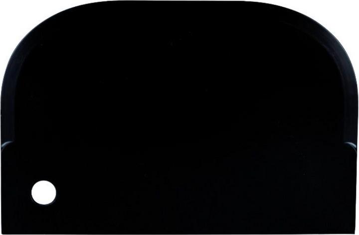 Actual product image Haug SCRAPER SMALL,PP,FLEXIBLE, BLACK, 150X100MM