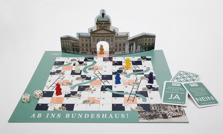 Produktbild Leiterlispiel "Ab ins Bundeshaus" (Deutsch)