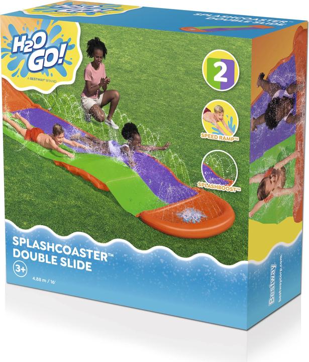 Image du produit Bestway H2OGO! Tapis de glisse 2 pistes SplashCoaster 4,88 m (4.70 m)