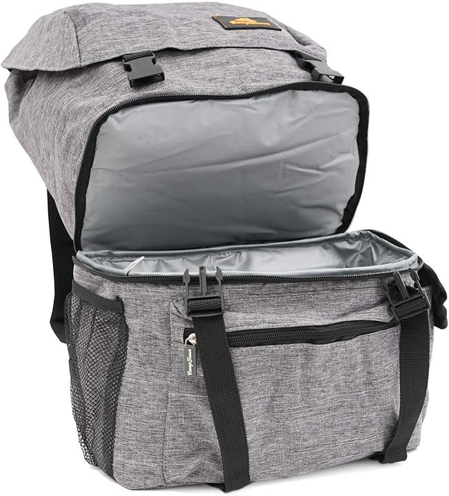 Produktbild CampFeuer Rucksack mit Kühlfach, grau 20 Liter (20 l)