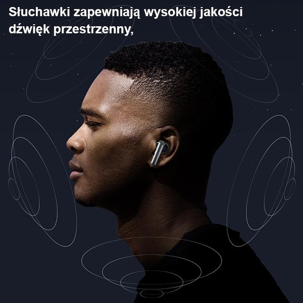 Actual product image Awei słuchawki Bluetooth 5.3 T52 Pro2 TWS + stacja dokująca czarny/black (Wireless)