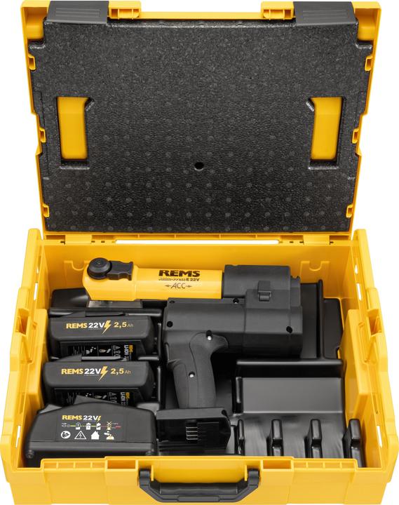 Produktbild Rems 576061 R220 Akku-Press E 22V ACC Basic-Pack Akku-Kompressor in L-Boxx 22V 2 x 2,5Ah
