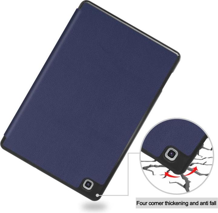 Actual product image Cover-Discount Galaxy Tab S6 Lite - Tri-fold Smart Leather Case dark blue (Galaxy Tab S6 Lite 10.4 (2020))