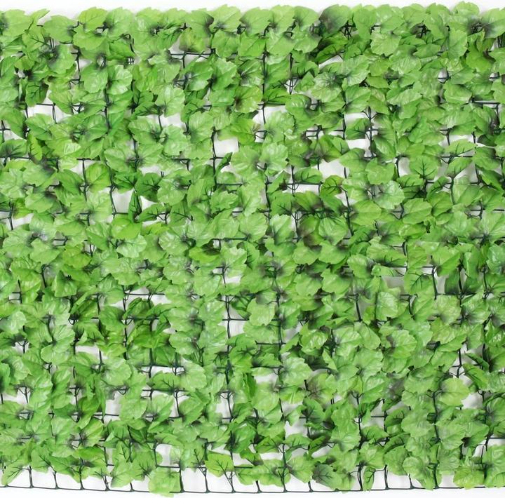 Produktbild Swisshandel24 Balkonsichtschutz, Sichtschutz Windschutz Verkleidung für Balkon Terrasse Zaun 500x100cm Blatt hell (500 cm)