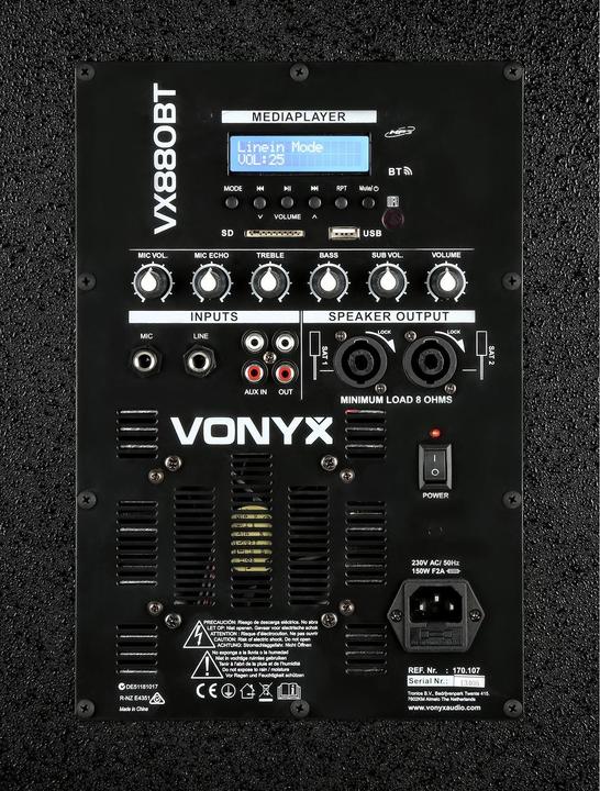 Produktbild Vonyx VX880BT (Aktiv, 2x 1000 W)
