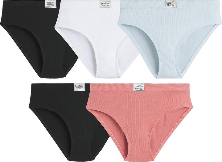 La Redoute Collections 5er-Pack gerippte Slips