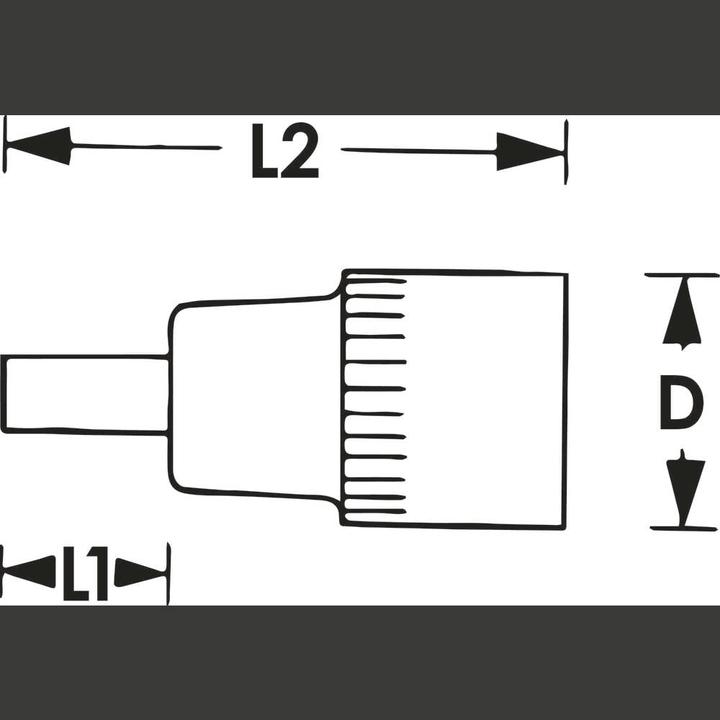 Actual product image Vigor 1/2" TORX IMPACT DRIVER INSERT T40