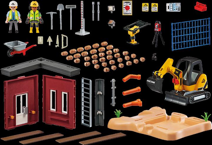 Produktbild Playmobil Minibagger mit Bauteil (70443, Playmobil City Action)
