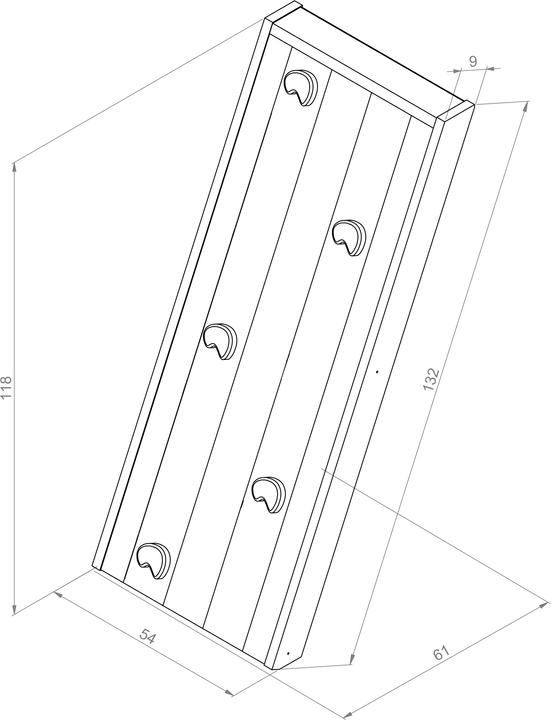 Produktbild Axi Kletterwand Grau/weiss