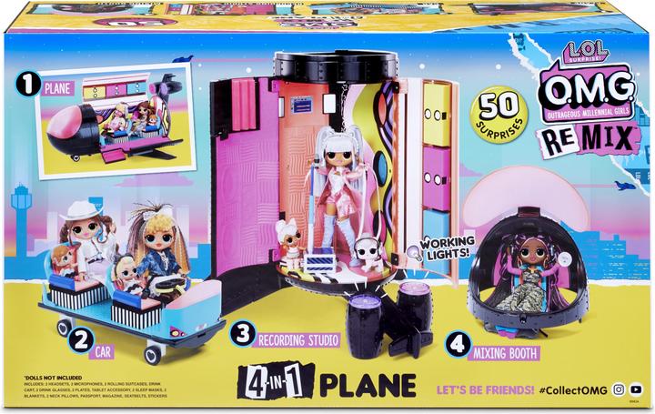 Immagine prodotto MGA O.M.G. Remix 4-in-1 Plane Playset Transforms