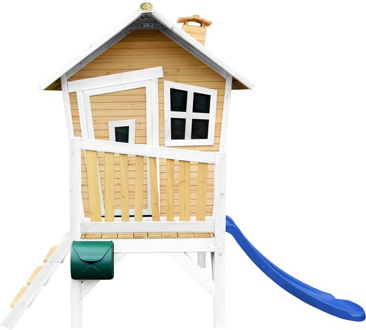 Immagine prodotto Axi Robin Playhouse marrone/bianco - scivolo blu