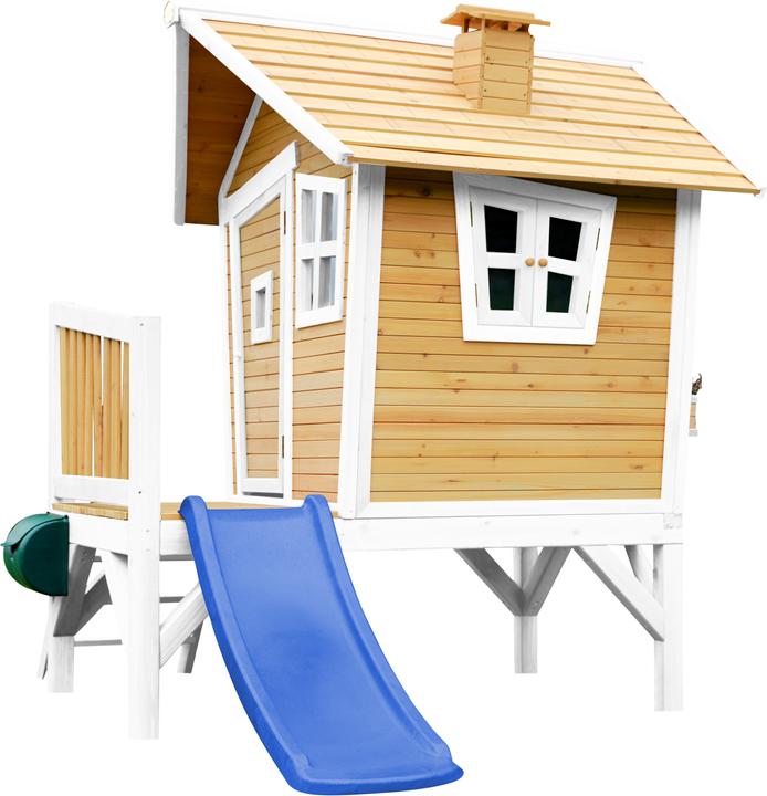 Immagine prodotto Axi Robin Playhouse marrone/bianco - scivolo blu