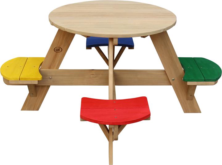 Image du produit Axi Table de pique-nique ovni ronde arc-en-ciel