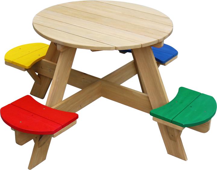 Image du produit Axi Table de pique-nique ovni ronde arc-en-ciel