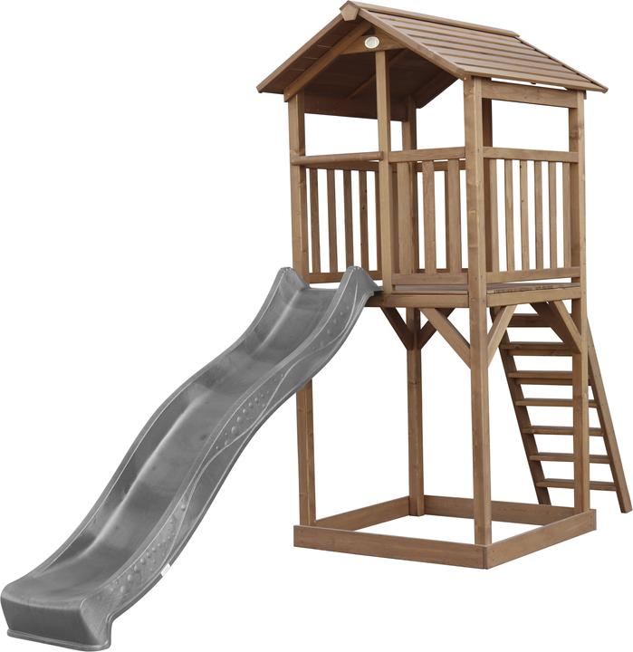 Produktbild Axi Beach Tower Spielturm Braun - Graue Rutsche