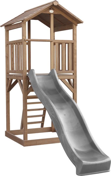 Produktbild Axi Beach Tower Spielturm Braun - Graue Rutsche