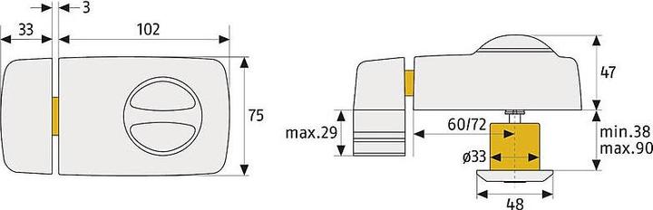 Image du produit Abus 7010 W VdS EK
