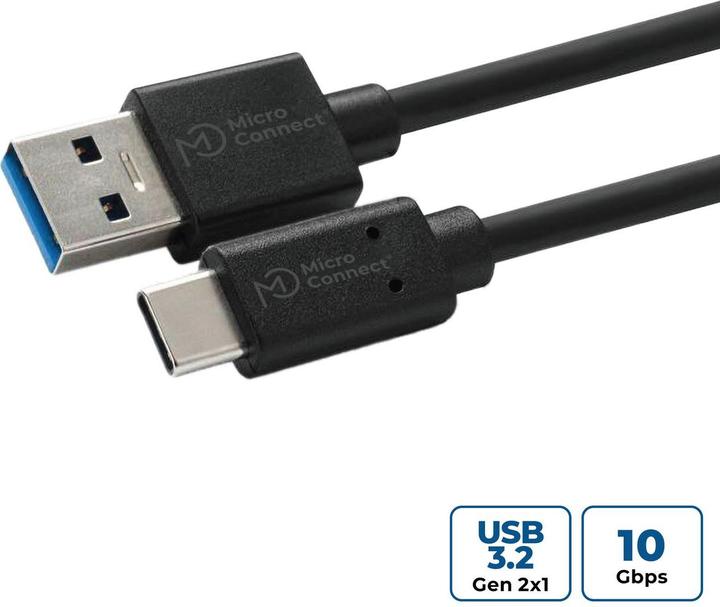 Produktbild MicroConnect USB-C – USB A (0.25 m, USB 3.2 Gen 2)