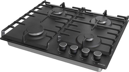 Actual product image Gorenje G642AB raised Black Built-in Gas 4 zone(s)