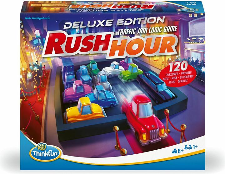 Image du produit Ravensburger ThinkFun 76617 - Rush Hour - Le célèbre jeu d'embouteillage dans l'édition Deluxe avec des (Espagnol, Français, Néerlandais, Italien, Portugais, Anglais)