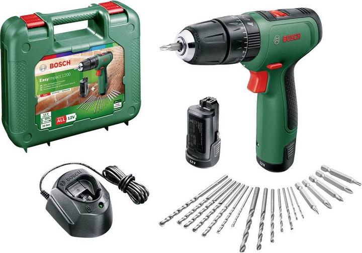 Bosch Home & Garden EasyImpact 1200 snoerloze klopboormachine (Oplaadbare batterij)