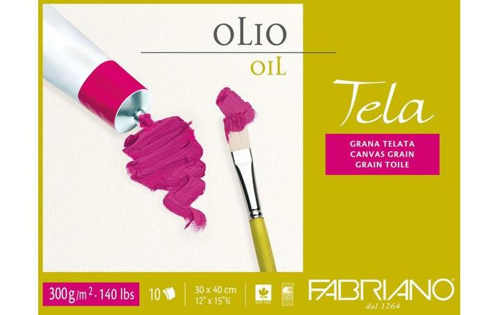 Produktbild Fabriano Malblock Tela 30 x 40 cm, 10 Blatt (30 x 40 cm)