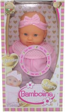 Komelon BAMBOLINA soft doll with baby sounds, Amore, 26cm, BD1814