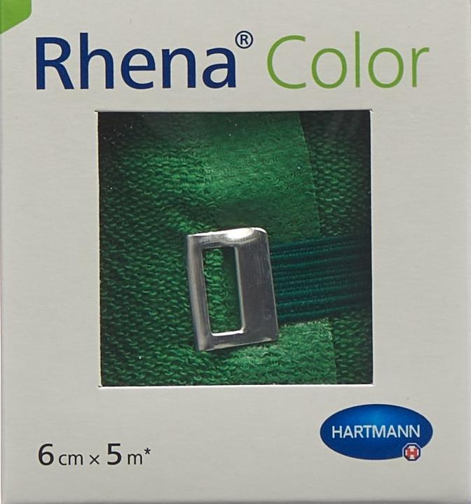 Actual product image Rhena Color Elastische Binden 6cmx5m grün