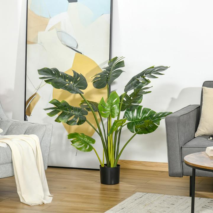 Produktbild Homcom künstliche Pflanze inklusive PE-Moos und Zementerde (110 cm)