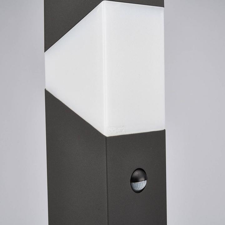 Produktbild Lucande Kiran Aussen Garten Leuchte w/Sensor H60 Graphite (790 lm, E27, IP44)