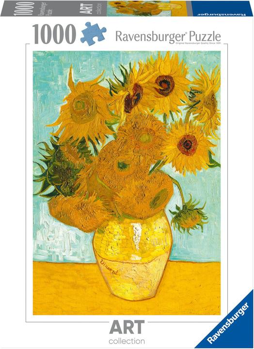 Actual product image Ravensburger Van Gogh: Sunflower Vase (1000 pieces)