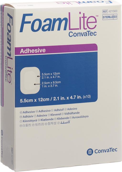 ConvaTec Silikon-Schaumverband 5.5x12cm (10 x)