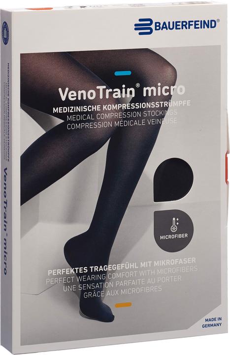 Produktbild Veno Train MICRO A-G KKL2 S plus/long offene Fussspitze schwarz Haftband Spitze normal (S)