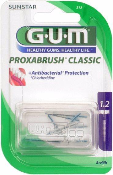 Produktbild GUM SUNSTAR Proxabrush ISO 3 1.2mm cylindric refill violet (8 x, 1.20 mm)