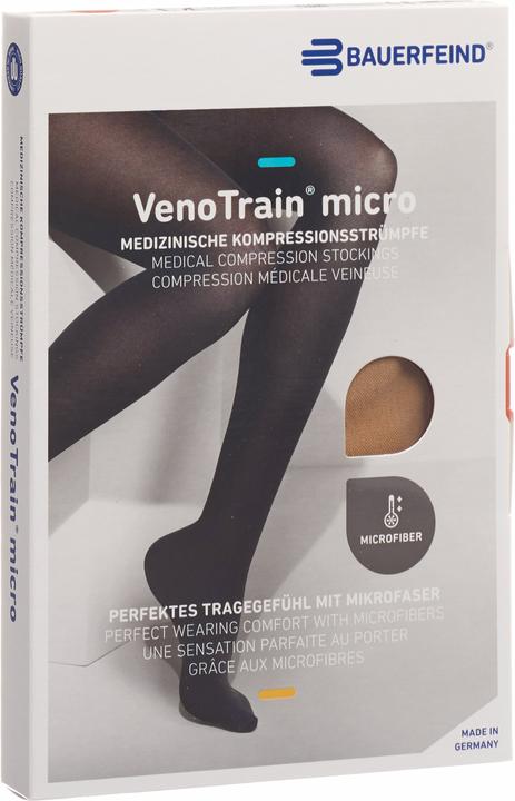 Bauerfeind MICRO A-D KKL2 M normal/short geschlossene Fussspitze caramel (M)