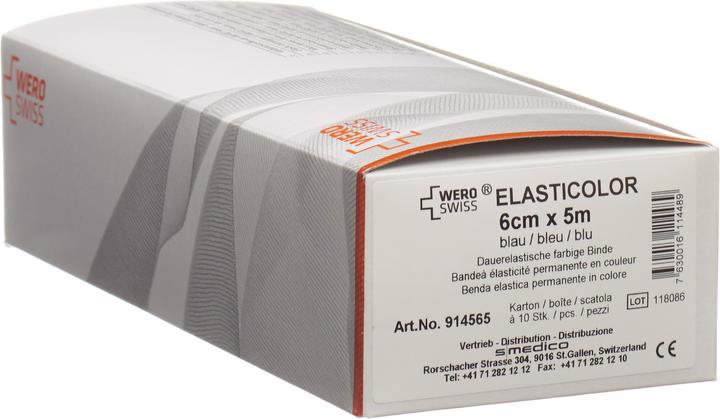 Immagine prodotto Wero Swiss Elasticolor Elastische Binde 5mx6cm blau