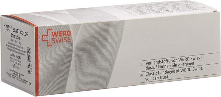 Produktbild Wero Swiss Elasticolor Elastische Binde 5mx8cm blau