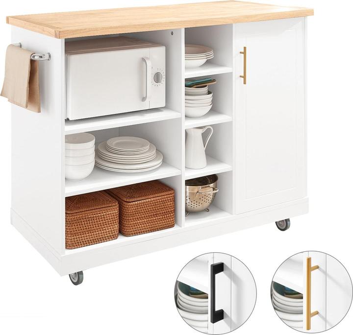 Immagine prodotto SoBuy Isola della cucina (127 x 48 x 94 cm)